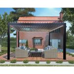 FIREBOLT - pergola bioclimatica motorizzata con led in alluminio 3 x 4 m