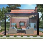 FIREBOLT - pergola bioclimatica motorizzata con led in alluminio 3 x 4 m