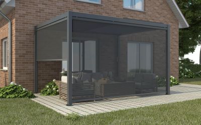 NIMBUS - pergola bioclimatica in alluminio 3 x 3 m