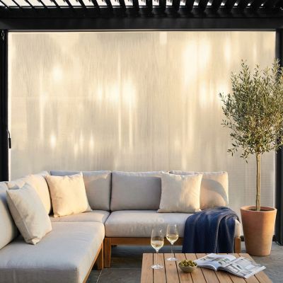 Laterale in PVC per lato da 4 m pergola bioclimatica