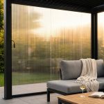 Laterale in PVC per lato da 4 m pergola bioclimatica