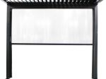 Laterale in PVC per lato da 4 m pergola bioclimatica