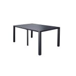 ARIZONA - set tavolo in alluminio cm 85 x 51,50/104/156/208/260 x 74 h con 10 poltrone Lotus
