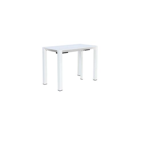 ARIZONA - set tavolo in alluminio cm 100 x 51,50/104/156/208/260 x 74 h con 6 poltrone Lotus