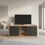 ELLIE - porta tv un anta tre cassetti moderno minimal in legno