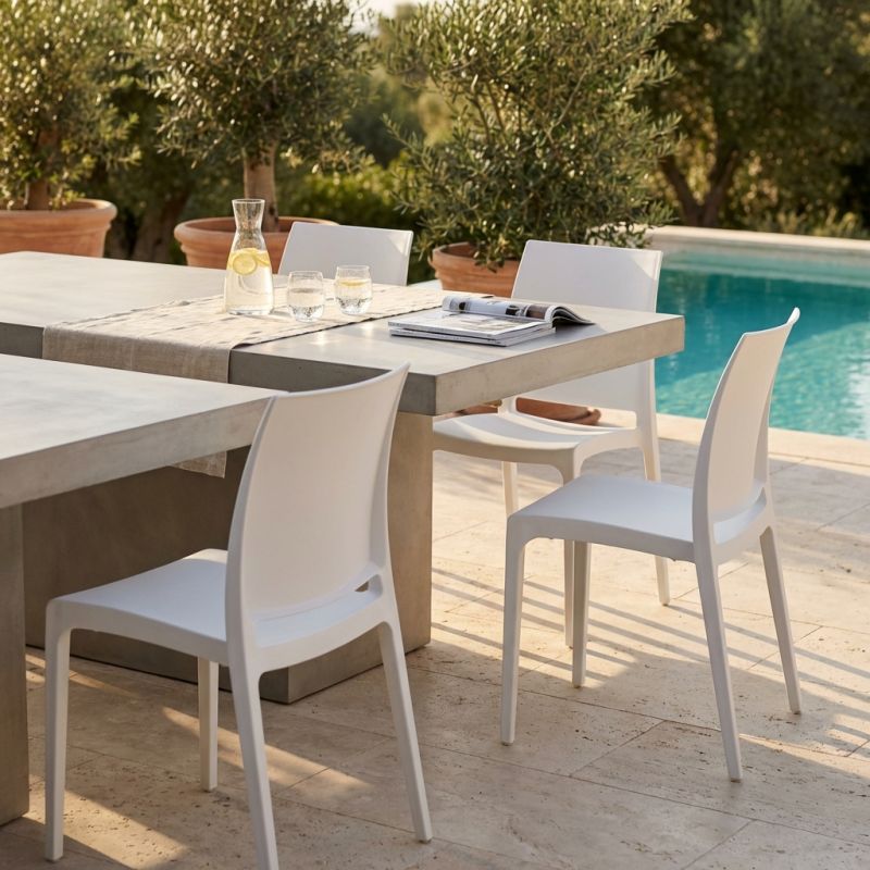 VOLGA - sedia da giardino in plastica