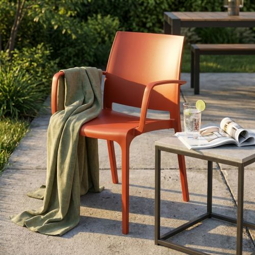 VOLGA - poltrona da giardino in plastica