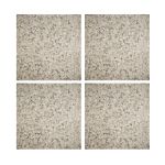 Set 4 pezzi piastra ombrellone palo laterale 40x40cm