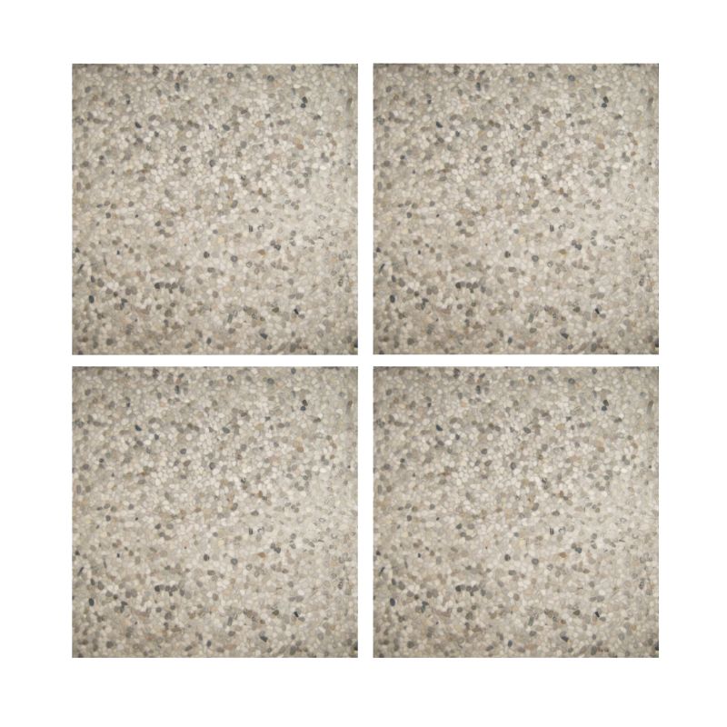 Set 4 pezzi piastra ombrellone palo laterale 40x40cm