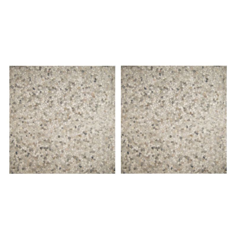 Set 2 pezzi piastra ombrellone palo laterale 50x50 cm