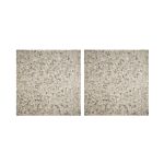 Set 2 pezzi piastra ombrellone palo laterale 40x40 cm