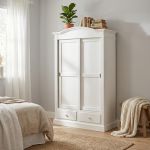 SOLARIA - armadio due ante in legno massiccio