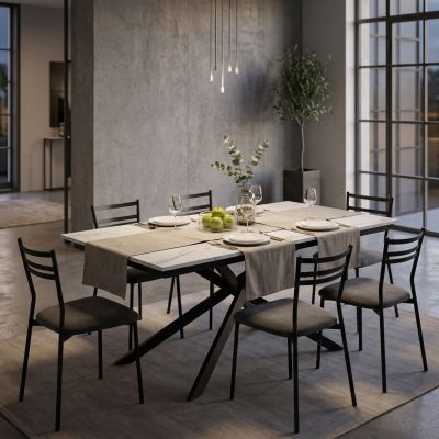 RIGEL - tavolo da pranzo allungabile da 140 cm
