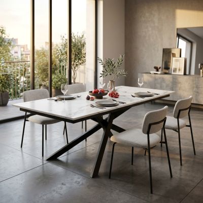 RIGEL - tavolo da pranzo allungabile da 160 cm