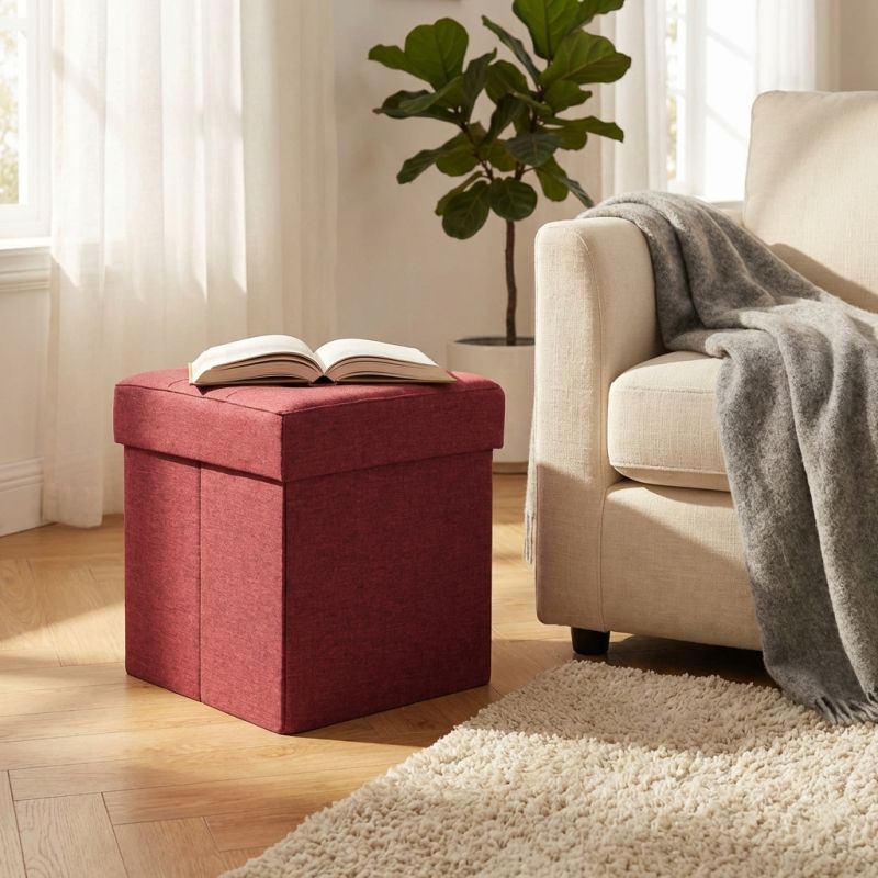 ORI - pouf quadrato in stoffa
