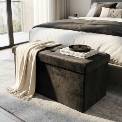 IRO - pouf rettangolare in velluto