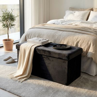 IRO - pouf rettangolare in velluto