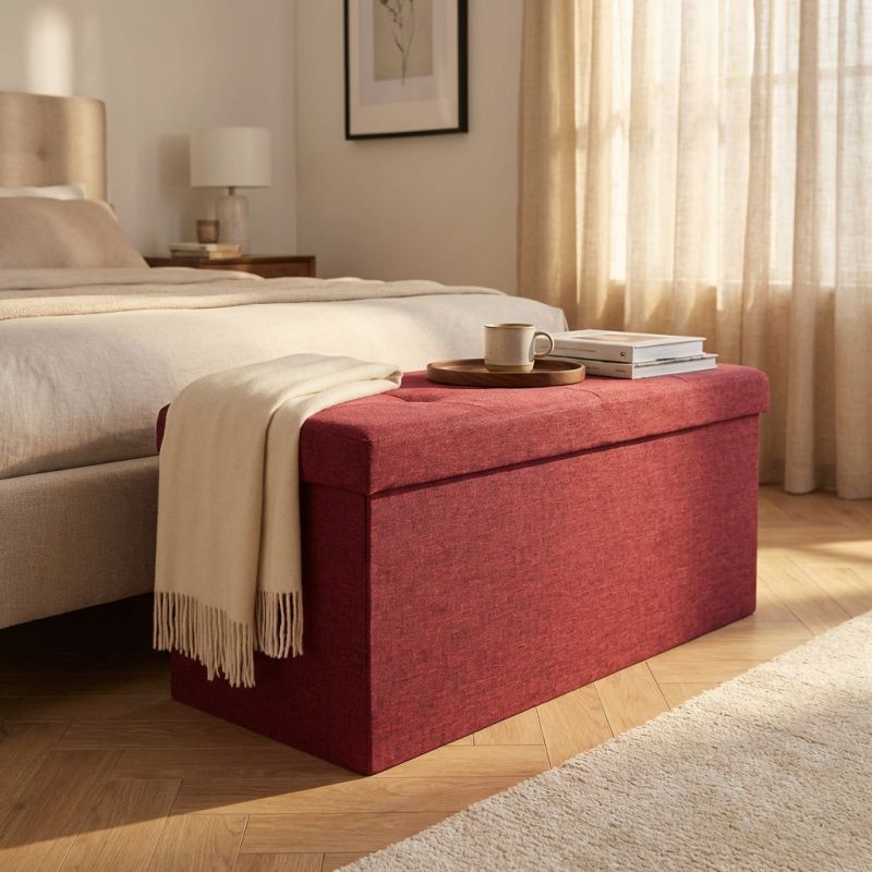 IRO - pouf rettangolare in stoffa
