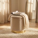 LARA - pouf rotondo in velluto