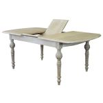 CROSS - tavolo vintage allungabile in legno con piano stondato