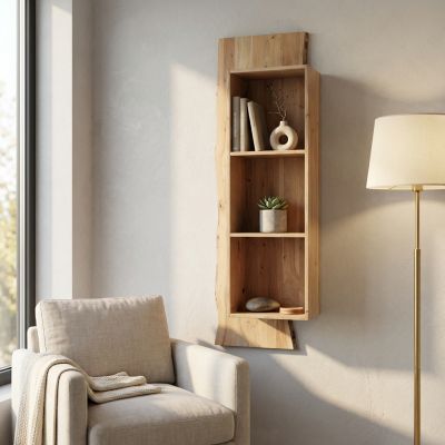 FLORA - libreria pensile in legno massiccio