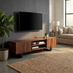 LUNA - porta tv in legno massiccio