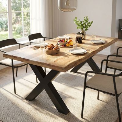 THEX - tavolo con piano in legno massiccio