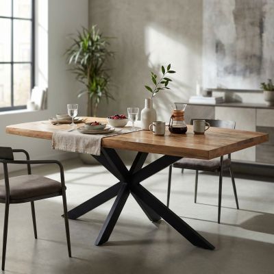 INDY - tavolo con piano in legno massiccio