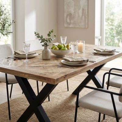 FLIX - tavolo con piano in legno massiccio