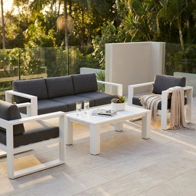 NISSEN - salotto da giardino in alluminio