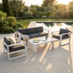NISSEN - salotto da giardino in alluminio