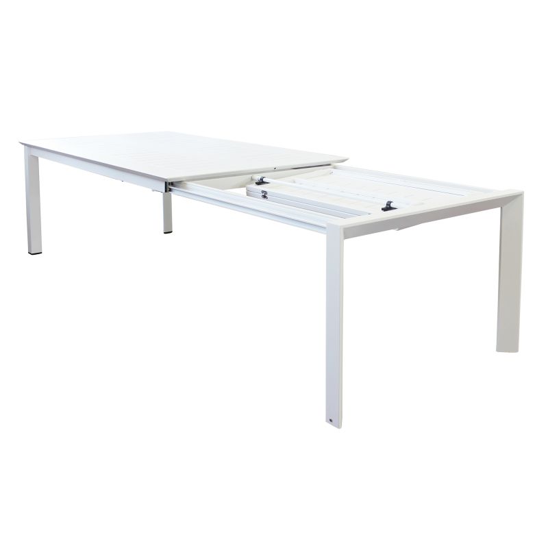 KIRK - tavolo da giardino in alluminio allungabile 200/300 x 110 cm