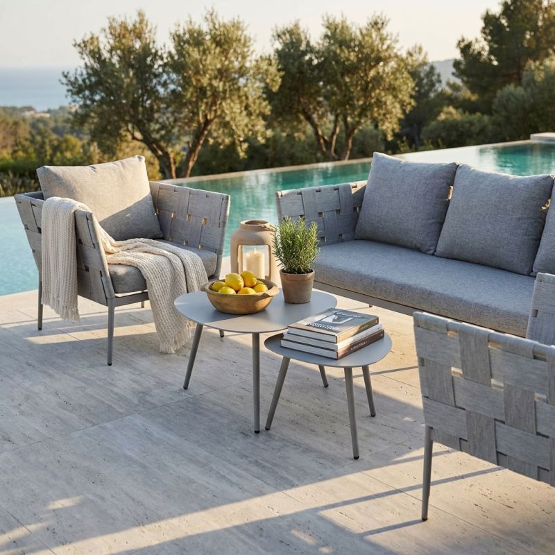 SUNN - salotto da giardino in resina