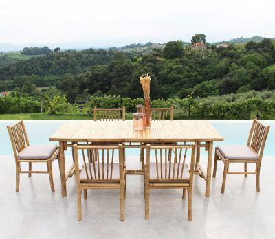 FRESH - sedia da giardino in bamboo