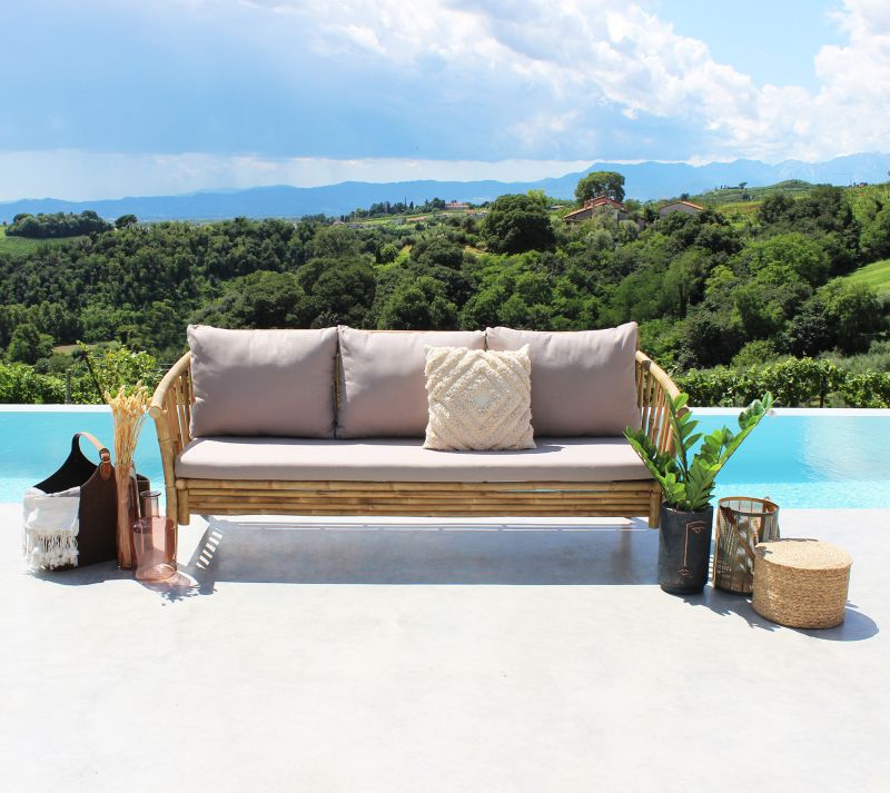 FRESH - divano da giardino in bamboo