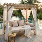 VANDENBERG - gazebo letto in teak