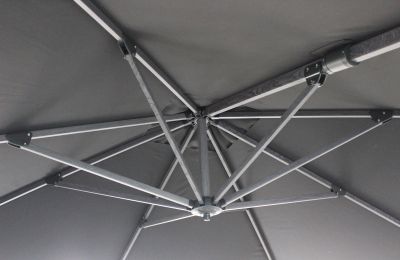 LIFT - ombrellone da giardino decentrato 3 x 4 con palo effetto legno