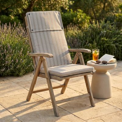 TOPPY - cuscino alto con doppia cucitura idrorepellente a righe