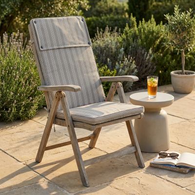 TOPPY - cuscino alto con doppia cucitura idrorepellente a righe