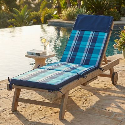 STRAND - cuscino sdraio con doppia cucitura idrorepellente a quadri