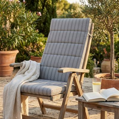 KING - cuscino alto con doppia cucitura idrorepellente a righe