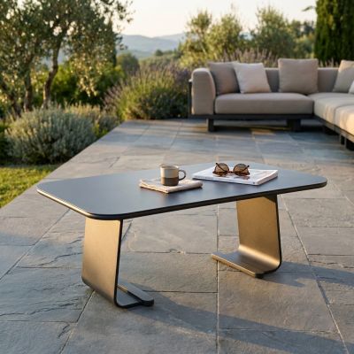 PETALUMA - tavolino da giardino in alluminio