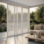 LAMM - laterale scorrevole con lamelle per pergola bioclimatica da 3 m 