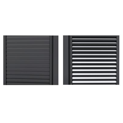 LAMM - laterale scorrevole con lamelle per pergola bioclimatica da 4 m