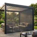 Laterale in Textilene per lato da 3 m pergola bioclimatica