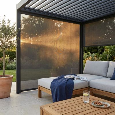 Laterale in Textilene per lato da 3 m pergola bioclimatica