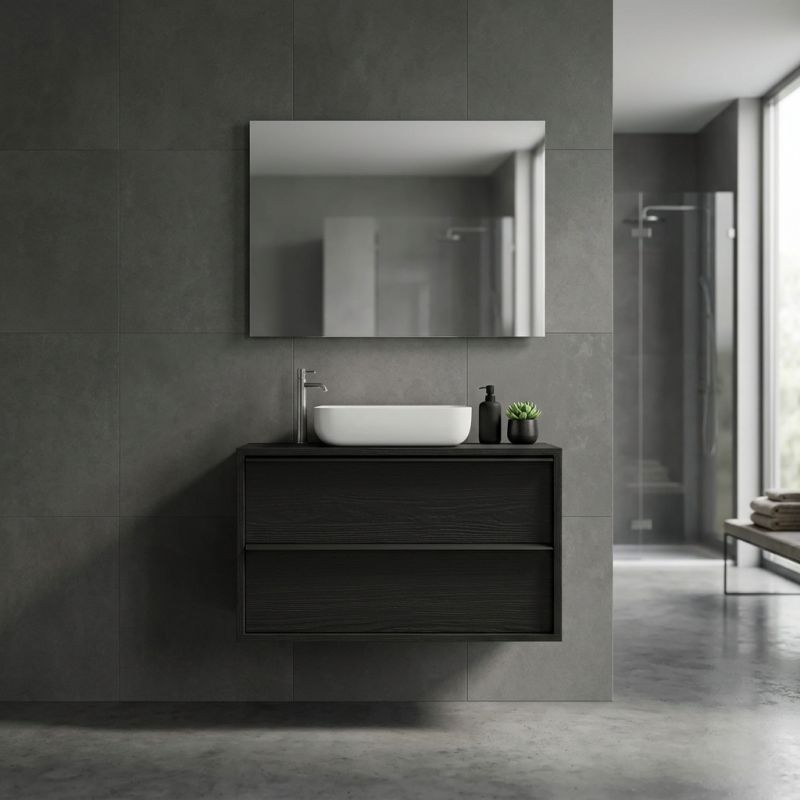 STEEL - mobile lavabo sospeso