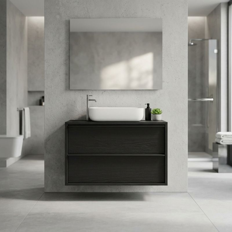 STEEL - mobile lavabo sospeso