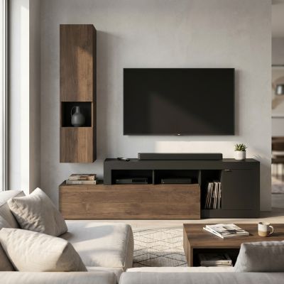 LIBERTY - parete attrezzata moderna cm 245 x 195 x 35 h