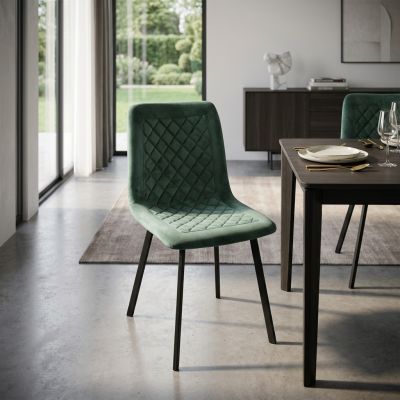 AULENA - sedia di design moderno in velluto